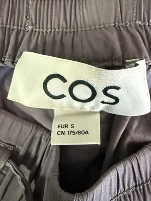 COS Jogger Pants Women’s Size Small Gray Purple Elastic Waist Tapered thumbnail 4