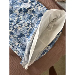 Abercrombie & Fitch Blue Floral Linen Blend Square Neck Mini Dress Size S thumbnail 7
