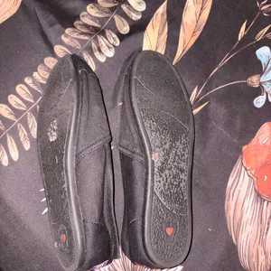 BOBS from Skechers Black Slip-On Canvas Shoes with Patterned Lining thumbnail 2