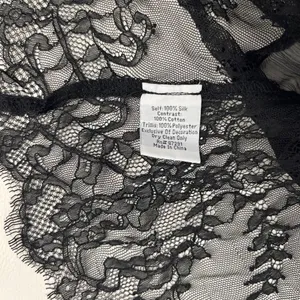 NWOT Johnny Was Silk Black Sheer Floral Embroidered Lace Tank Top Sz S thumbnail 9