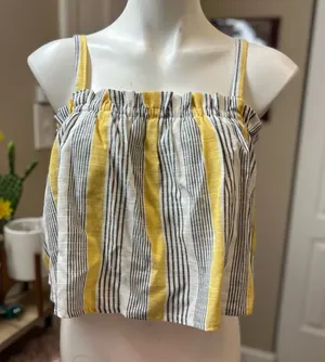 Iris yellow blouse top size medium thumbnail 1