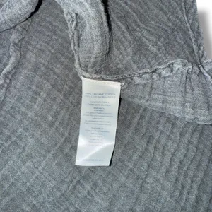 Faherty Women's Gray Gauze V-Neck Sleeveless Tunic Top Size S Organic‎ Cotton thumbnail 4