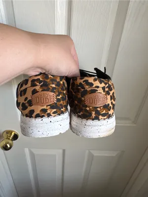 Hey Dude Women's Black And Leopard Shoes thumbnail 5
