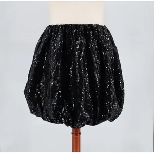 Nichole Lynel The‎ Label Mini skirt sequin bubble black Size Large Glam Cocktail thumbnail 3