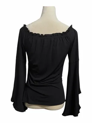 Scarlet Darkness Bell Sleeve Tops for Women Renaissance Peasant Blouse Sz M NWOT thumbnail 4