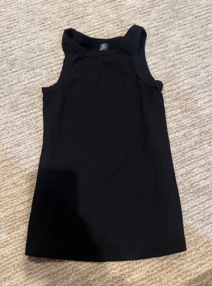 Noli Black Ribbed Tank thumbnail 1