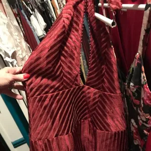 NBD NWT Ozzie burgundy halter mine dress thumbnail 3