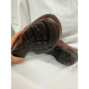 b.o.c NEW Women's Pink and‎ Brown Leather Embossed Slip On Chunky Clogs Sz 7 thumbnail 9