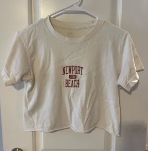 John Galt Top Crop White thumbnail 1