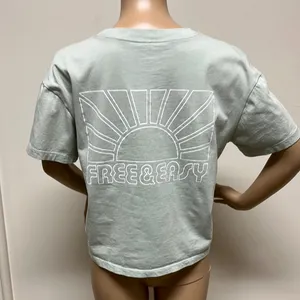 NWOT Madewell “Free & Easy” Graphic short sleeve cropped tee with pocket size S thumbnail 7