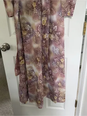 Vintage Handmade Long Sleeve Maxi Dress Size Small/ Medium thumbnail 4