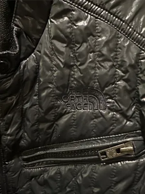 The North Face Glossy Black Quilted Jacket thumbnail 3