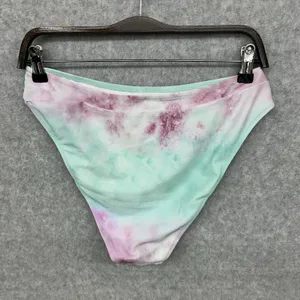 NEW Cupshe Pink Blue TyeDye 2 Pc Beach Swimsuit Swim Bikini Padded Bra Women XL thumbnail 9