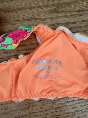 Frankie's Bikinis Orange Floral Tie-Side Bikini thumbnail 3