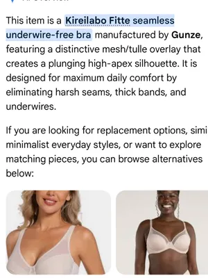 Kierilabo Pink Wireless Mesh Bra - Women Intimates & Sleepwear L thumbnail 7