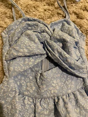 Showpo Blue Floral Mini Dress thumbnail 3