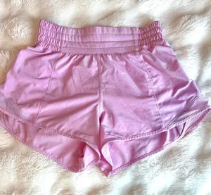 lululemon high rise pink hotty hot shorts 2.5” thumbnail 1