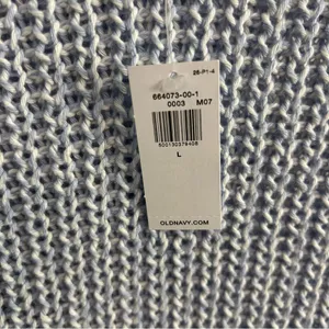 Old Navy New baby blue woven knit sweater vest ladies large preppy academia thumbnail 6