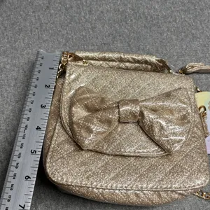 UNDER ONESKY Luxe Glitter Bow‎ Crossbody Bag Gold Chain Kids Girls Evening thumbnail 6