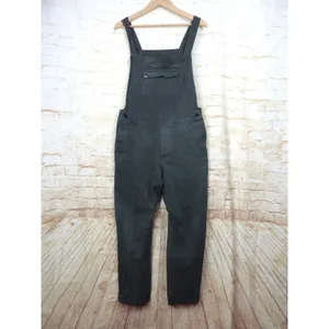 Seeker Canvas Overalls Womens L US 32 Gray Hemp Cotton Utility Workwear Made USA thumbnail 3