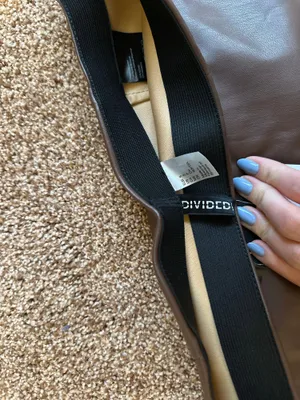 H&M Brown Leather Mini Skirt thumbnail 3