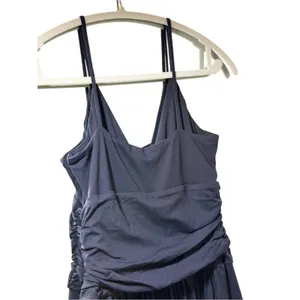 Susana Monaco Vista Navy Blue Wide Leg Jumpsuit M 8 10 EUC thumbnail 8