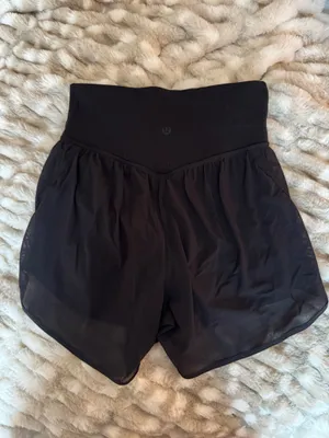 Lululemon hulu mesh high rise yoga shorts thumbnail 2