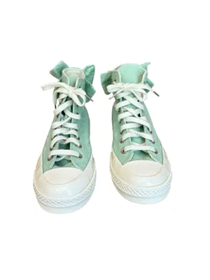 Converse Chuck 70 Bow Green Sticky Aloe Embroidered Floral Women Size 7 NWOB thumbnail 2