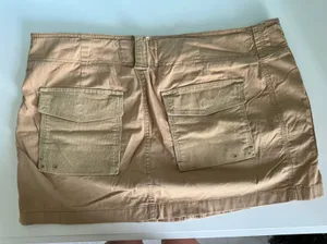 Abercrombie 2000s Mixed Fabric Micro Mini Skirt thumbnail 6