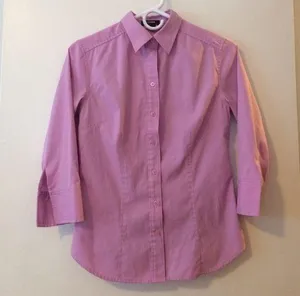 Express 3/4 sleeve button up, XS thumbnail 1