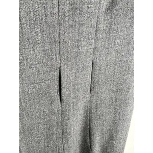 Ralph Lauren Grey Virgin Wool Blend Notched V-Neck Sheath Dress Size 4 thumbnail 16