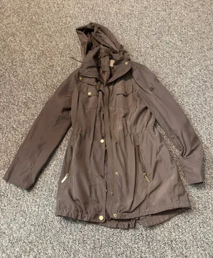 Michael Kors beige khaki coat thumbnail 1