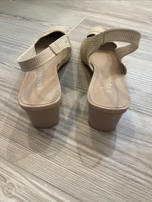 Vivaia Leah Pointed-Toe Slingback Sandals (Sz EU 42) Almond Knit thumbnail 2