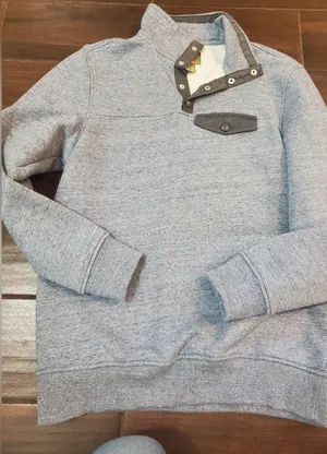 Blue 1/4 snap very thick sweatshirt size small men's by st John's bay thumbnail 1