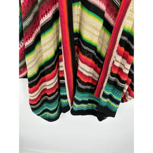 Lauren Ralph Lauren Women's Multicolor Striped Open Front Knit Cardigan Sweater‎ thumbnail 4