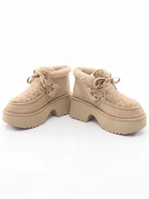 UGG Classic New Heights Lace-Up Boots in Sand/Tan, Size 12, NEW without Box thumbnail 11