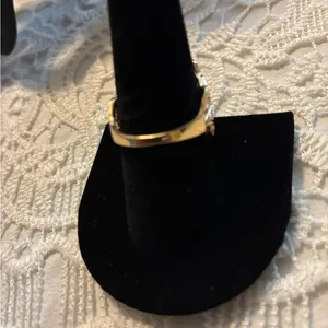 Elegant Gold and Blue Cameo Ring size 9.5 thumbnail 3