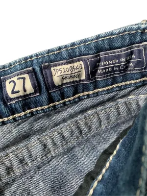 Miss Me Skinny Bedazzled Glam Fleur De Lis Jeans JP5109SK-2 size 27 thumbnail 8