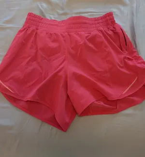 Red/Pink Lululemon Hotty Hot Shorts 2.5" thumbnail 1