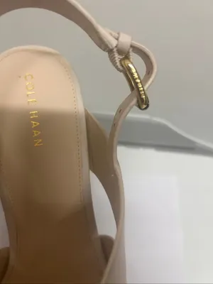 Cole Haan Women’s Cynthia Block Heel Sandal Beige Size 9B thumbnail 7