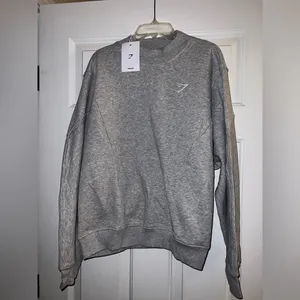Gymshark Rest Day Cotton Contour Pullover in Gray Size Medium New with tag thumbnail 9