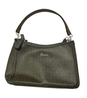 Guess Brown Logo Monogram Bag thumbnail 1