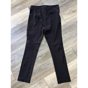 Anthropologie High Rise Skinny Pants Black Stretch Minimalist Size 8 thumbnail 5