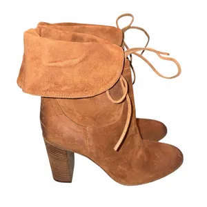 NEW Free People Brown Distressed Suede Mila Heel Boot size 39 thumbnail 7