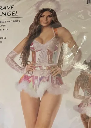 NEW Starline Rave Angel Costume Size Medium Pink thumbnail 7