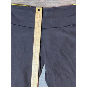 Lululemon Reversible Wunder‎ Under Crop Black Leggings Size 4 Multi Color Yoga thumbnail 6