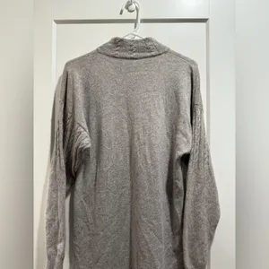 Gray Knit Sweater Dress with Pocket 100%Cashmere Size‎ M thumbnail 3