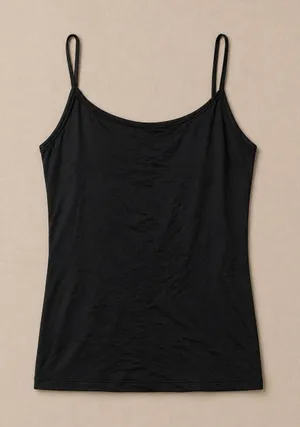 Tommy John Women Camisole Small Black Air Stay-Tucked Mesh Stretch Adjustable thumbnail 1