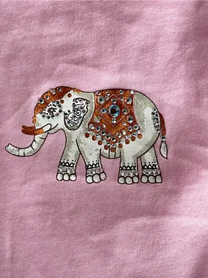 JIM THOMPSON Elephant Crystal Pink Pima Cotton T-Shirt thumbnail 4