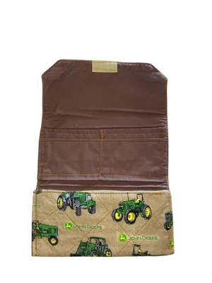 John Deere Quilted Rag Bag Camo Tractor Shoulder Purse Matching Wallet thumbnail 10